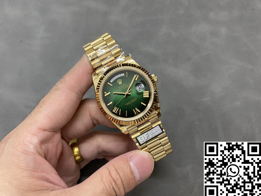 Day Green Tungsten Factory Rolex v5 M228238-0069 Dial Bold QF Steel 1023 Date 0824
